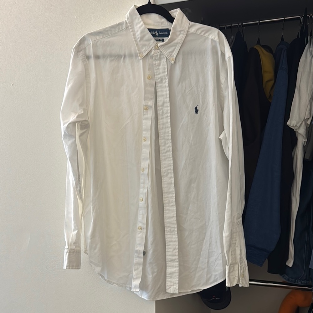 Polo by Ralph Lauren Men's Ivory Button Down Shirt